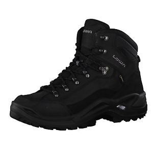 LOWA RENEGADE GTX MID MEN GORE-TEX HERREN OUTDOOR SCHUHE HIKING BOOTS SCHWARZ