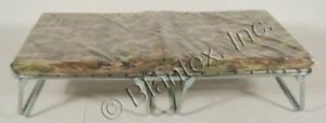 Blantex XK-5 Wide Heavy Duty Steel Folding Bed with (8.1cm ) CAMO Mat. Delivery