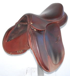 17" DEVOUCOUX BIARRITZ C SADDLE(S0806972) FULL BUFFALO VERY GOOD CONDITION!-XVD