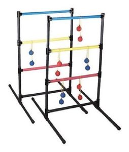 Portable Ladder Toss Family Beach Games Backyard Golf Toss Game w/Carrying Case