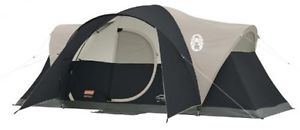 Camping Tent 8 Person Black Outdoor Fast Easy Setup Spacious Large Family Tent