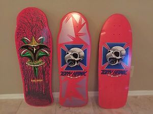 BONES BRIGADE Re-Issue Skateboard Decks TONY HAWK CLAW Pink