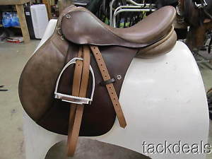 Frank Baines Elite Jumping AP Saddle 17" Extra Wide XW Lightly Used NICE