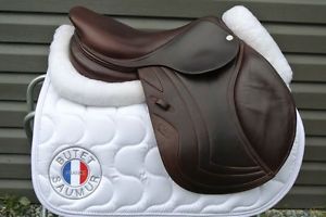 17" CWD Jumping Saddle SE01 Flat Seat-Full CALFSKIN-2L flap-Year 2015-MINT!-LOOK