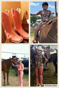 complete show outfit, showmanship ,western pleasure , custom chaps w/boots