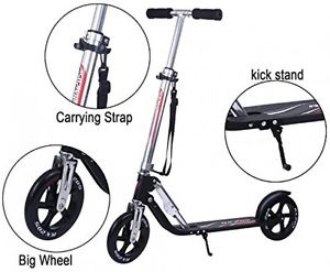 Kick Scooter Glide Big Wheel Folding Carry Strap Premium Pro Vokul VK-205 LUX