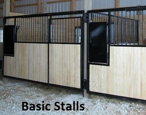 Basic Horse Stall Fronts Wood Included