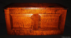 Handmade Curly/Tiger Maple Hope Chest/Trunk