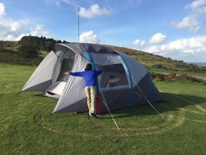 Quechua Air Seconds Family 5.2 XL Tent. 5-person, 2-bedroom inflatable tent.