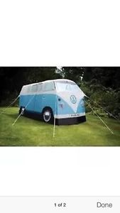 Genuine VW Full Size Camper Van Tent - Brand New -Blue BARGAIN £170 Short Time !