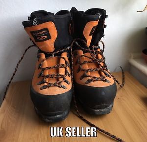 ALPINE SCARPA MONT BLANC LITE GORE TEX MOUNTAIN BOOTS ORANGE Size 11 UK