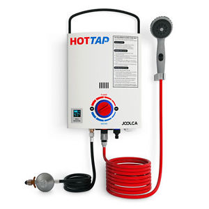 JOOLCA HOTTAP - LPG GAS PORTABLE HOT WATER HEATER CAMP SHOWER + Hottap Carry Bag