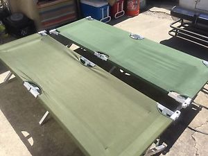 Folding Cot Aluminum Frame Nylon US Military FSCM 64307 REYES INDUSTRIES, Inc.