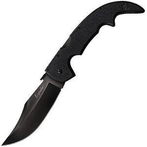 Espada Large, Black G10 Handle, Black Plain w/Clip, 5.5 inch