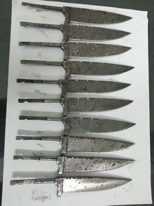 10/Damastmesser Bayerischer klingen JAGDNICKER,BLANK BLADE (10STUCK)