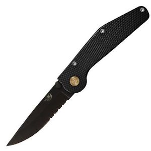 GT Folder, Black Aluminum, Drop Point Combo