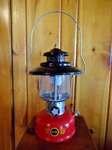 Vintage 1964 SEARS & ROEBUCK / COLEMAN LANTERN in RED & BLACK / MODEL 476.74070