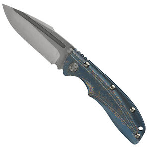 KIZER COUTEAU MANCHE TITANIUM 6AL4V 12 CM / LAME STONEWASHED CPM-S35VN 8.4 CM