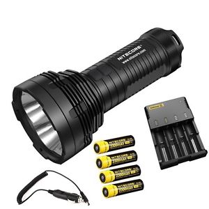 Nitecore TM16 4000LM CREE XM-L2 LED 18650 Lampe 700M + Batteries + Chargeur