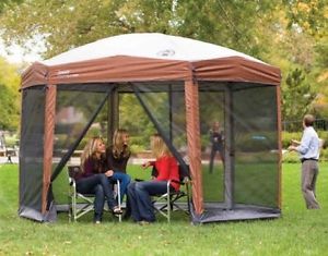 Coleman 12 X 10 Instant Screened Canopy Shelter for Camping Hiking Outdoor yard