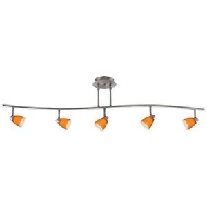 Cal Lighting SL-954-5-BK-BLS Track Lighting, Cobalt Blue & Black