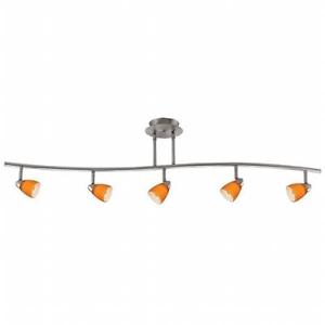 Cal Lighting SL-954-5-BK-CDB Track Lighting, Cone Dark Bronze & Black