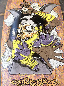 Vintage Zorlac Gargoyle skateboard, design by Pushead