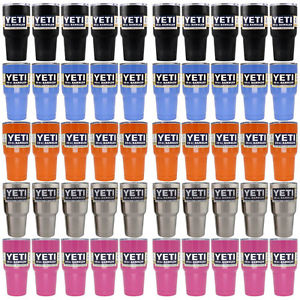 50pcs 5 Colors Yeti 30oz Rambler Cooler Tumbler Stainless Steel Cup Coffee Pink