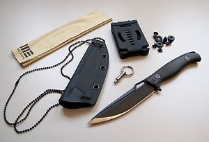 Messer WE Knife Carbon S35VN Stahl Kydex Fixed superscharf Neckknife  607 A