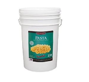 Emergency Food Macaroni Pasta Storage 270 Elbow Survival Servings Bucket Total C