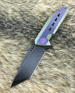 WE Knife Co 602B Folding Knife! Titanium Framelock Flipper w/ S35VN Blade!