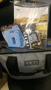 Yeti Hopper 20 Soft Side Cooler Fog Gray/Tahoe Blue New With Tags Fast Shipping