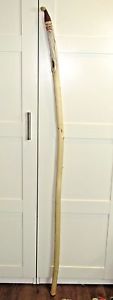 Carved Santa Claus Hiking Walking Wood Staff Cane Christmas SIGNED Stick Trek