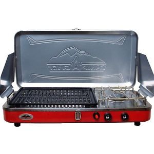 Camp Chef Rainier Camper's Combo - Grill/Griddle/Stove Easy Clean Up!