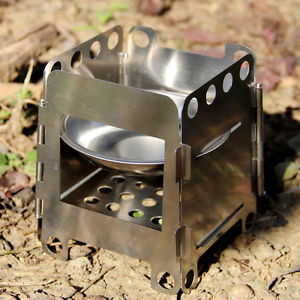 20X(Stainle Steel Wood Pocket Alcohol Stove Cooking Backpacking Lightweight)SR