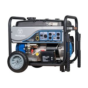 Westinghouse WH7500E Gas Powered Portable Generator with Electric Start - 7500 R