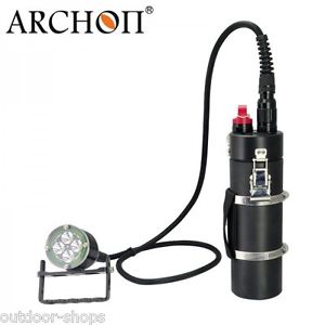 Archon DH40 WH46 4x Cree XM-L U2 Canister Scuba Underwater Diving LED Flashlight