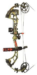 New 2016 PSE Bow Madness 32 RTS Package 70# RH Country Camo w/ Arrows & Release