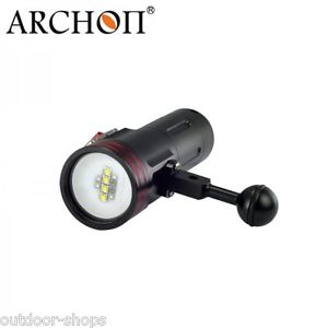 Archon D34VR W40VR Diving Underwater Video Red UV Flashlight 3000lm Waterproof