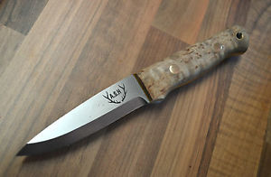 Bushcraft knife hand made woodlore style.