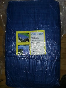 50x100 Polly Tarp - Waterproof  Camping / landscaping, Roofing/ Pool cover