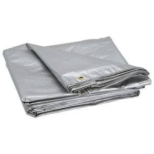 28 ft. 10 in. x 59 ft. SILVER Heavy Duty Reflective Weather Resistant Tarp