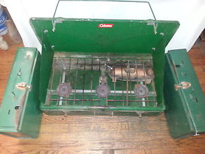 3 vintage portable Coleman grills 2-425E 2 burner & 1-426E 3 burner