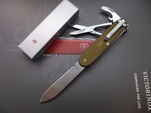 Custom Victorinox Pioneer X Voyageur Compact Pocket Clip Cerakte Burnt Bronze