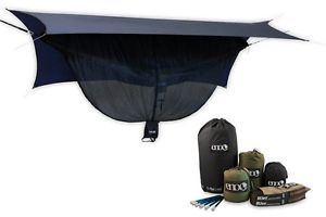 Eagles Nest Outfitters ENO OneLink DoubleNest Hammock+Profly+Bugnet+Straps Kh/Bk