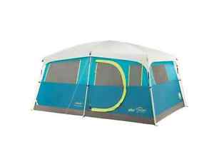 Brand New Coleman Eight Person Tenaya Lake Faster Pitch Cabin Tent with Closet