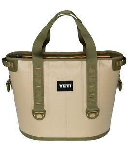 Yeti Hopper 30 Soft Side Cooler Field Tan/Blaze Orange, New