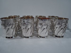 Galmer Mint Juleps - Julep Cups Cup Horse Horses - American Sterling Silver