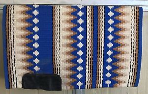 Golden West Lori Heckaman 33 X 38 Wool Show Pad Saddle Blanket - reining saddle