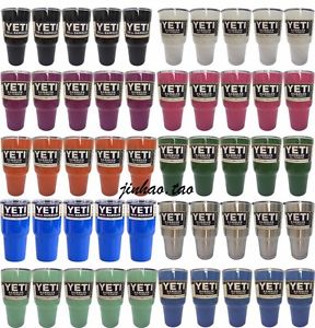 50pcs YETI 30oz Rambler Cooler Tumbler Stainless Steel Bottle Coffee Mug 10Color